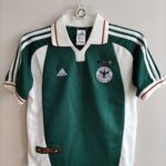 Niemcy 2000-02 koszulka wyjazdowa w kolorze zielonym w rozmiarze LB