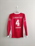FC Thun 1999-00 (#4 Andrey) match worn/prepared – koszulka domowa (L) adidas football shirt