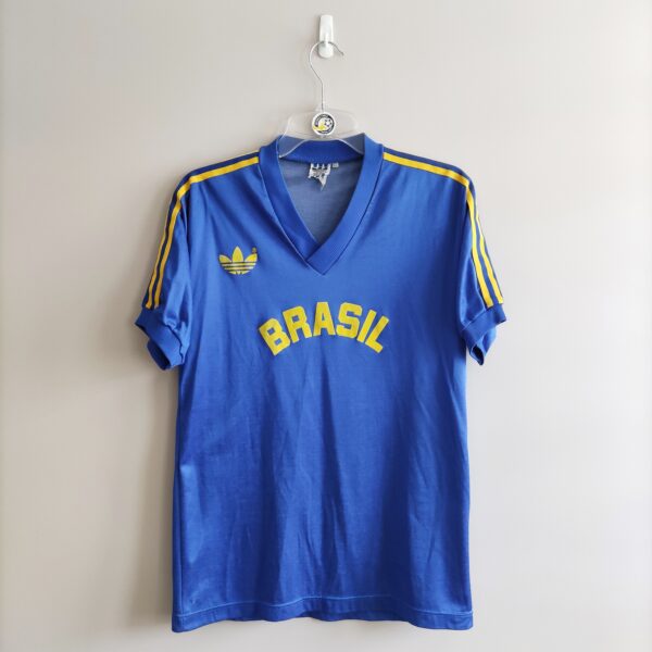 Brazylia 1984 (#5 Ademir) match worn vs RFN - Igrzyska Olimpijskie (M) adidas football shirt Unforgettable Football Shirts - Retro Koszulki Piłkarskie