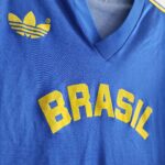 Brazylia 1984 (#5 Ademir) match worn vs RFN - Igrzyska Olimpijskie (M) adidas football shirt