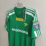 Koszulka piłkarska z Pucharu Polski klubu Górnik Łęczna z sezonu 2022-23 w kolorze zielonym marki Adidas.