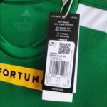 Koszulka piłkarska z Pucharu Polski klubu Górnik Łęczna z sezonu 2022-23 w kolorze zielonym marki Adidas.