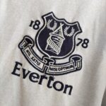 Trzecia koszulka Everton z sezonu 2011-12 w kolorze szarym marki Le Coq Sportif.