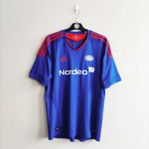 Domowa koszulka Valerenga IF z sezonu 2011 w kolorze niebieskim marki Adidas.