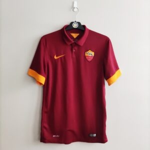 Domowa koszulka AS Roma 2014-15 w kolorze burgundowym marki Nike.