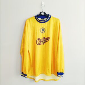 Wyjazdowa koszulka Gateshead FC (#3) match issue z sezonu 1996-97 w kolorze żółtym marki Metro Sports