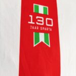 Domowa koszulka z długim rękawem Sparta Rotterdam z sezonu 2017-18 w kolorze czerwono-białym marki Robey.