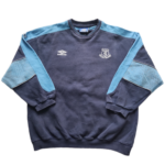 Bluza treningowa Everton 1999-00 w kolorze granatowym marki Umbro.